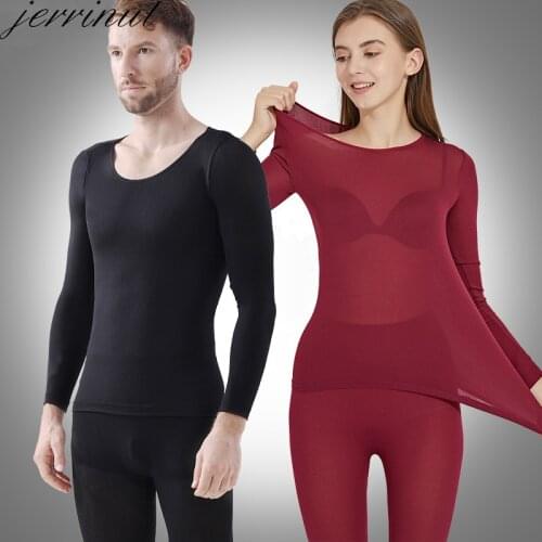 Jerrinut Thermal Underwear For WomenMen Winter Warm Long Johns Womens Thermal Underwear Set Thermo Underwear For MaleFemale