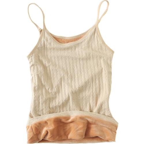 Thick Underwear Thermal Underwear Tops Winter Women Sleeveless Tank Tops