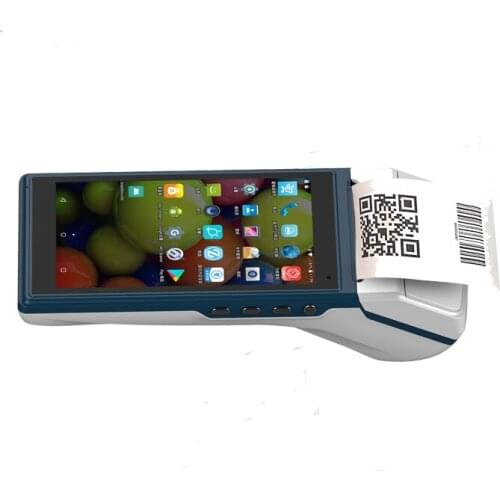 Factory PDA Android 7.1 58mm Bluetooth Printer Thermal Scanner 4G WiFi NFC Mobile Order POS Terminal Handheld Barcode Reader