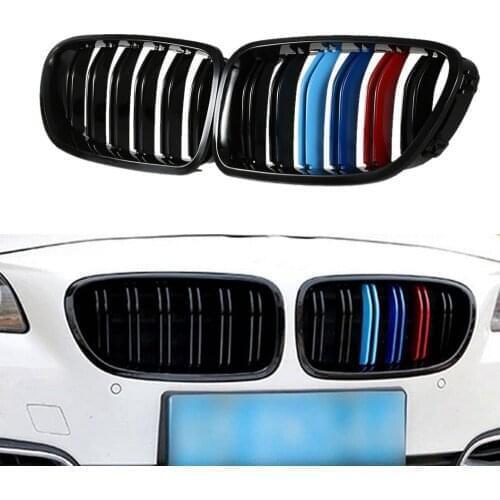 1 Pair of Kidney Racing Grille Double line for BMW F10 F11 F18 5 Series M5 10-14