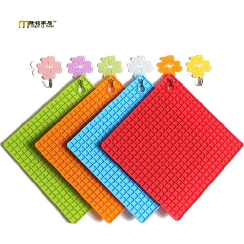 1PC Non-slip Silicone Table Placemat Cup Coaster Heat Resistant Pot Holder Kitchen Accessories LB 301