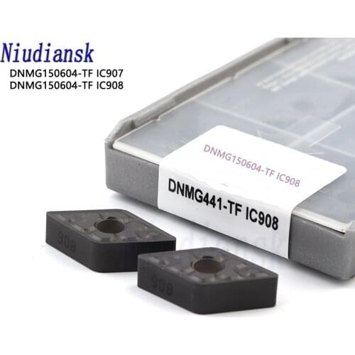 10Pcs DNMG150604 TF IC907 DNMG150604 TF IC908 Carbide Inserts Internal Turning Tool DNMG150604 CNC Lathe Metal Turning Tools
