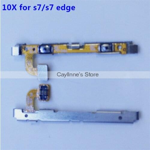 10pcs New high quality for Samsung Galaxy S7 G930 G930F S7 edge G935 Power Button Key On/Off Switch Mobile Phone flex cable