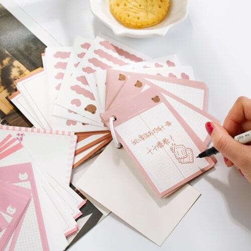 100 Sheets Happy Day Series Memo Pad Kawaii Portable Notepad Girl Diary DIY Decorative School Office Supplies Stationery