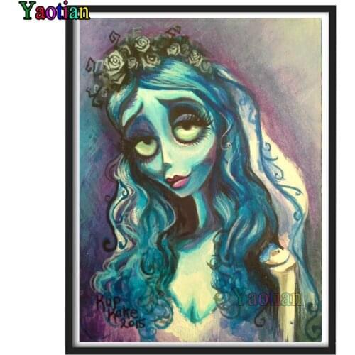 Diy Diamond Painting Halloween Ghost Bride 5d Cross Stitch Diamond Embroidery Mosaic Gift Home Decor Needlework 3D Picture
