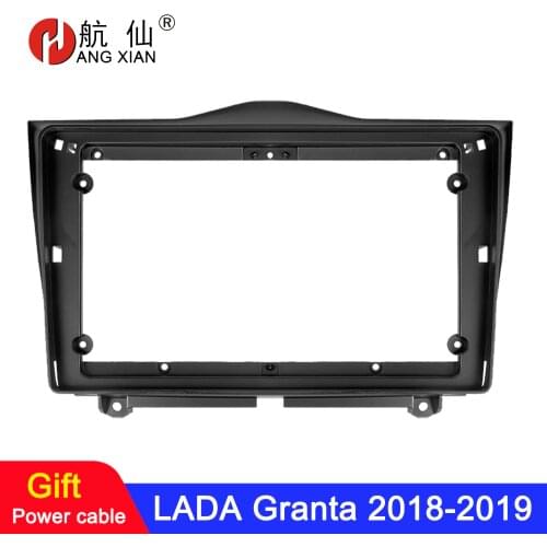Zhuiheng 2 Din Car Radio Fascia frame for Lada Granta 2018-2019 car DVD gps Panel Dash Kit Installation Frame Trim Bezel