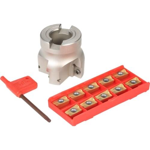 BAP400R-50-22 4 Flute Face End Mill Cutter + 10pcs/box APMT1604 Carbide Inserts + T15 Wrench CNC Milling Machine Tools
