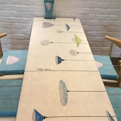Free Shipping White Lamp Cotton Tablecloth Blanket Cover Coffee Tea Natural Cup Mat Wedding Home Party Holidays Antependium