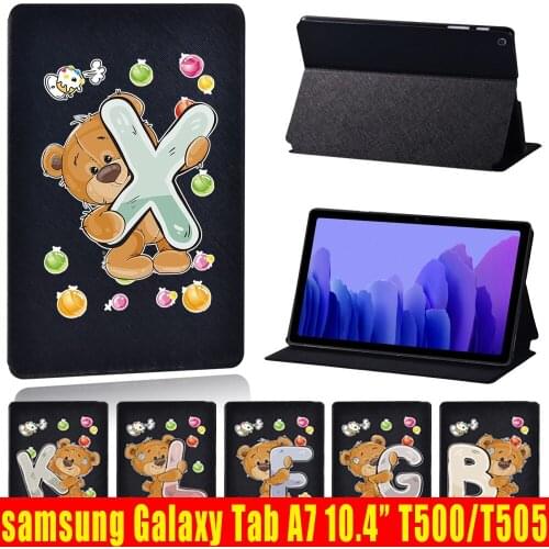 Tablet Case for Samsung Galaxy Tab A7 10.4 Inch 2020 T500/T505 Flip Tablet Cover Leather Stand Shell Cover + Free Stylus