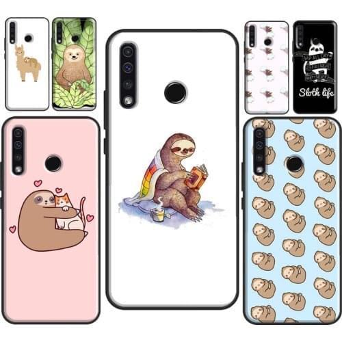 Cute Lovely Cozy Sloth Animal Soft Case For Huawei Honor 10 Lite 10X 9X 8X 7X 10i 4C 7C 6C 20 Pro 7A 8A 9A 8S 9S Cover