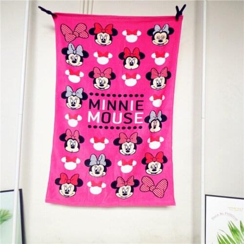 Disney Cartoon Bath Towel Childrens Beach Towel Summer Mikye Mouse Minnie Stitch Boy Girl GiftBirthday Gift