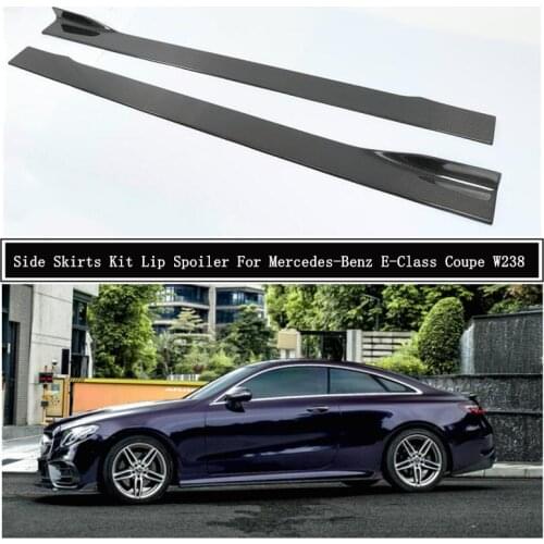 Carbon Fiber Side Body Skirts Kit Lip Trim Spoiler For Mercedes-Benz W238 E Coupe E260 E300 E53 E63 2016-2021 Car Accessories