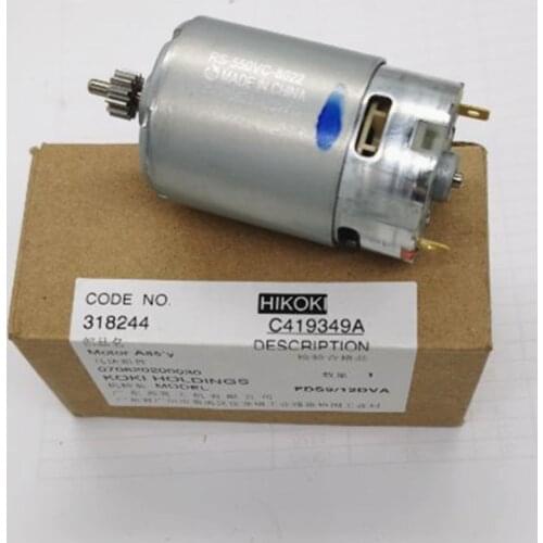 12 teeth 12V 9.6V Motor Genuine Parts 318244 for HITACHI DS12DVF3 FDS12DVA FDS9DVA DS9DVF3 DS12DVFA RS-550VC-8022 Motor