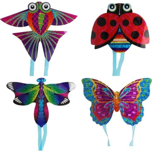 Cartoon Insect Aircraft Mini String Flying Kites Toy Children Gift Outdoor Sport