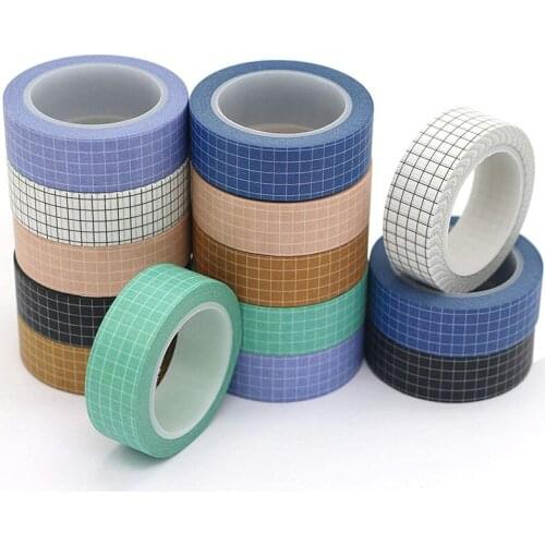 Washi Tape Set,Grid Washi Masking Decorative Tapes 33 Feet Per Roll for DIY Decor Scrapbooking Tape(14 Rolls)