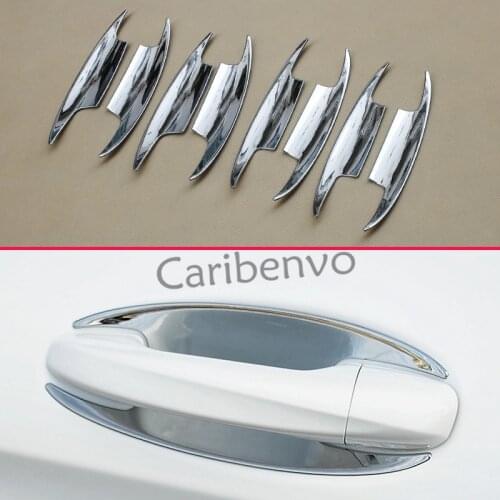 Chrome Door Handle Molding Bowls Trims For Mercedes-Benz GLC C E Class GLE Coupe W205 S205 W213 S213 X253 C253 C292 Accessories
