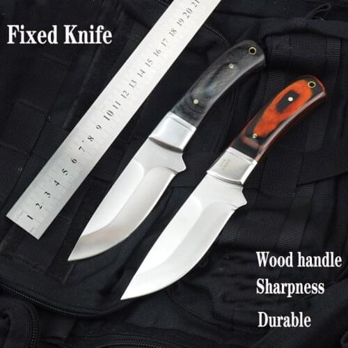Hunting Knife Fixed Blade Stainless Steel Multifunction Tactical Knives Outdoor Camping Survival Hand Tool Knife
