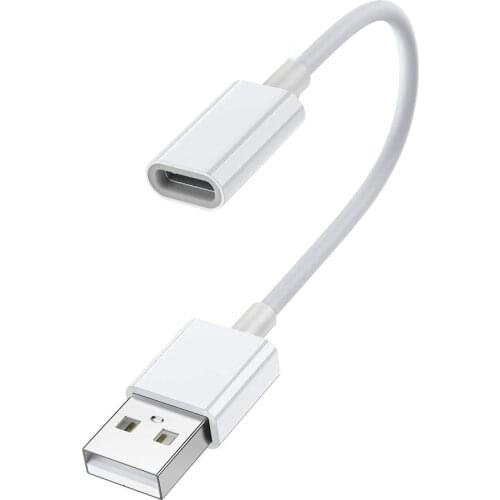 USB C Female to USB Male Adapter ,Type C to USB A Charger Cable Adapter,Compatible with iPhone 11 12 Pro Max,iPad 2018,Samsung