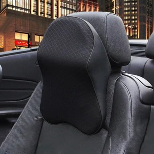 Cars Seat Headrest Pad Memory Cotton Foam Pillow Head Neck Rest Breathable Neck Rest Cushion