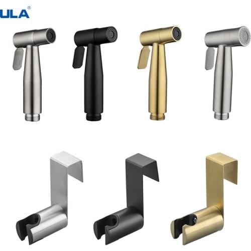 ULA Portable Bidet Sprayer Stainless Steel Toilet Bidet Faucet Bathroom Shattaf Valve Jet Set Anal Enema Shower Water Sprayer