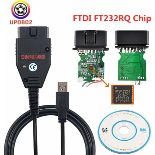 ECU Programmer Galletto 1260 ECU Chip Tuning Tool EOBD2 / OBDII / OBD2 ECU Flasher With FTDI FT232RL Green Board ECU Flash Tool