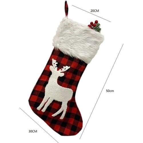 Christmas Decorations New Year Gifts Christmas Bag Stocking Christmas For Home Socks Christmas Tree Decoration Natal Decor