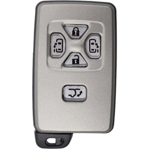 Car Smart Card Remote Car Key Shell Case Fob For Toyota Alphard Estima Vellfire