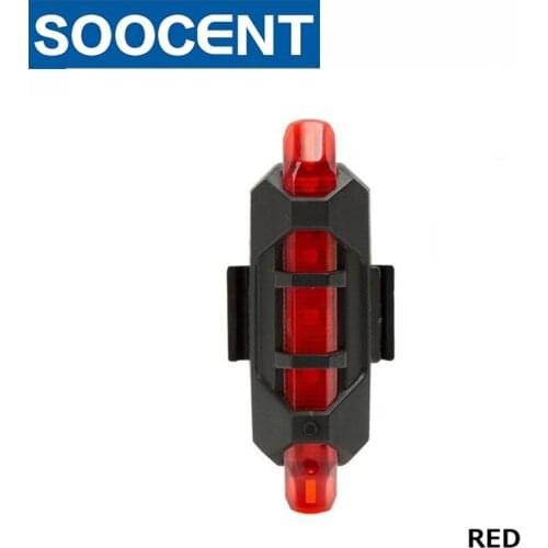 Bike Bicycle light Rechargeable LED Taillight USB Rear Tail Safety Warning Cycling Color light Flash Light Super Bright