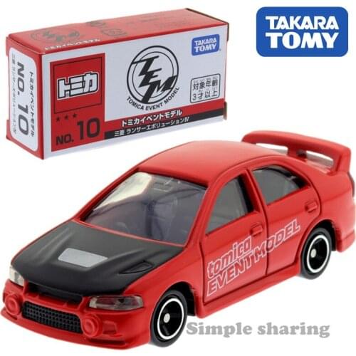 Takara Tomy Tomica Expo Limited Special No.10 Mitsubishi Lancer Evolution Ⅳ Car Kids Toys Motor Vehicle Diecast Metal Model