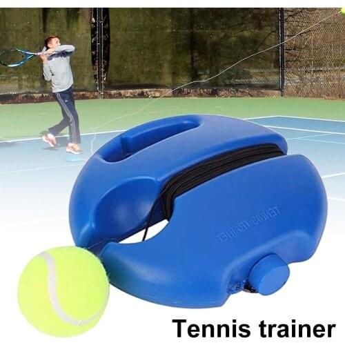 Portable Self-study Practice Tennis Trainer Base Rebound Ball Training Tool Baseboard Player Practice Tool