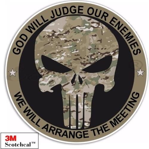 Military Stickers Punisher ACU or Multicam Army Vinyl Decal Pegatinas for Car Truck Motor Tuning Laptop Scratches Waterproof PVC