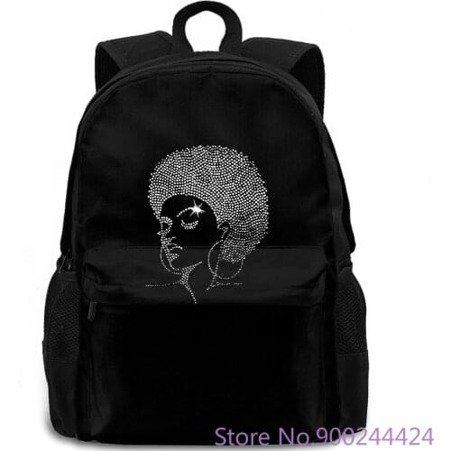 ZCrew Women Graphic For Women Melanin Womens Afro Black backpack