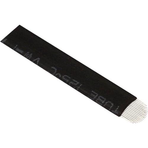 100 Pcs 16 Pin Needle U Shape Eyebrow Tattoo Superior Microblading Blades For Permanent Makeup Manual Pen 3D Eyebrow Embroidery