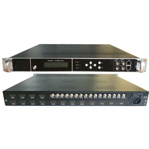 16 HDMI inputs+4 DVB-T2+4 DVB-S2 inputs,8 DVB-T/C/ATSC/ISDB output,Receive coding and modulation all-in-one machine
