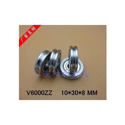 20pcs V6000ZZ V grooved straightener guide wheel bearings A1001 2Z V90 10*30*8 mm pulley bearing V groove width 3.5 mm