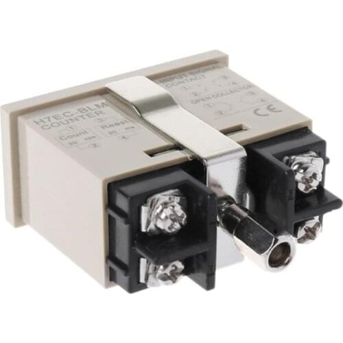 2020 New 1Pc H7EC-6 Vending Digital Electronic Counter Count Hour Meter Omron without Voltage Instruments and Apparatus