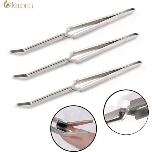 3pcs Sliver Nail Cuticle Nipper Clipper UV Gel Nail Polish Remover Trimming Cuticle Pusher Nail Art Pedicure Tools