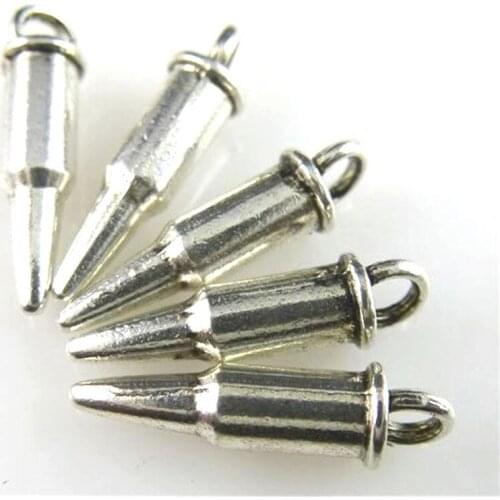 30pcs 11093 Vintage Silver Color Medicine Charms Syringe Charms Pendants Jewelry Making Charms For DIY Handmade Craft