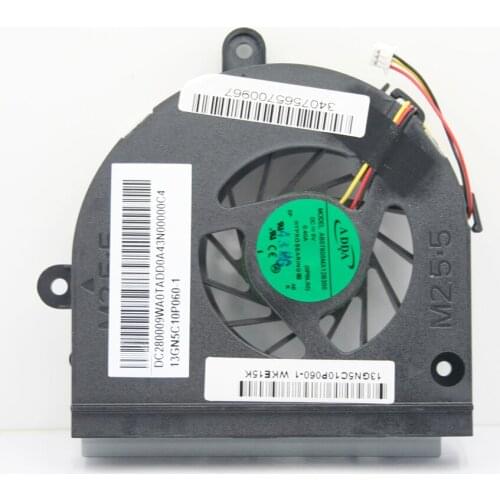 ADDA AB07605MX12B300 5V 0.4A Notebook CPU Cooler Fan For ASUS K43B K43T A53U K53B K53BY K53 K43 K53T K53U K53Z X53U K73