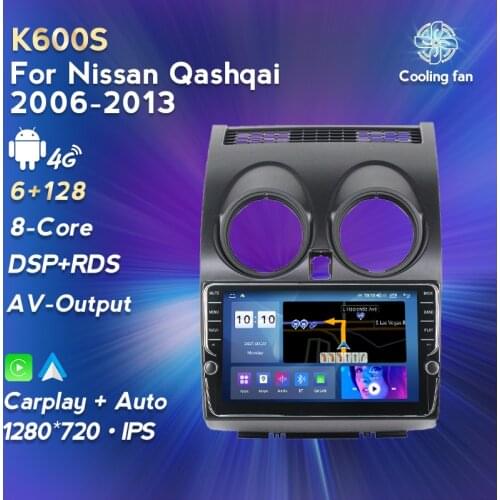 HD 1280X720 Android11 DSP RDS Navigation GPS For Nissan Qashqai 2006-2013 Car Radio Multimedia Player Carplay OBD DAB TPMS