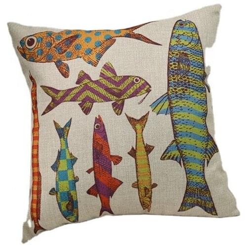 Free Shipping Cute Fish Pillow Case Pillows Sofa Bed Sofa Pillow Case Bedroom Decoration Cushion Cover