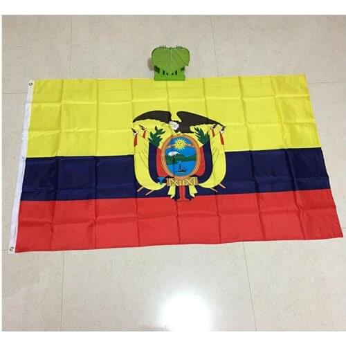 Free shipping xvggdg 90x150cm Ecuador flag 3x5 Feet Super Poly football FLAG Indoor Outdoor Polyester Flag