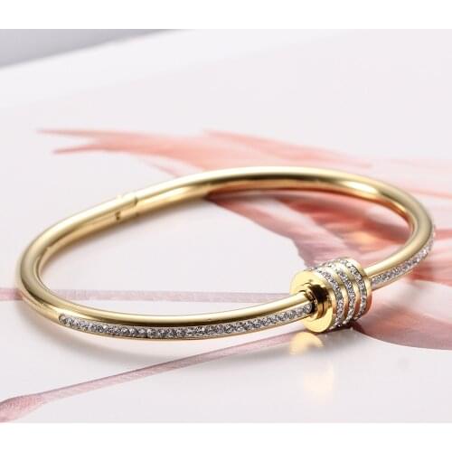 Stainless Steel Bracelet of Women Luxury New Designer Charms In Gemstone Mens Bangle Fashion Jewelry High Quality Gift Friend