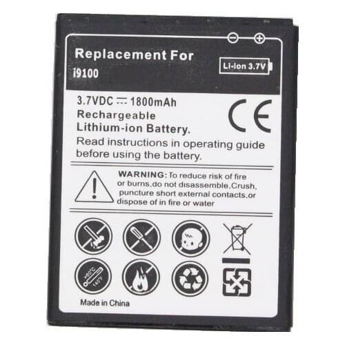 Ciszean 10pcs/lot 1800mAh EB-F1A2GBU EBF1A2GBU Replacement Battery For Samsung Galaxy S2 II I9100 GT-i9100 I9103 I9108 I9188