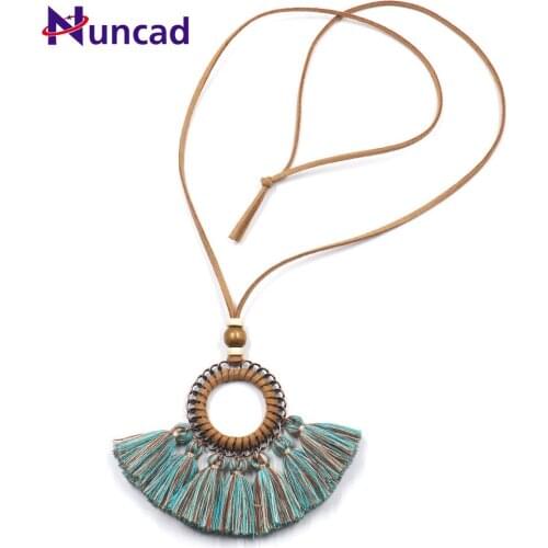 Long Rope Chain Necklace Hot Selling Fashion Geometric Hollow Circle Tassel Necklace for Women Winter Autumn Sweater Necklaces