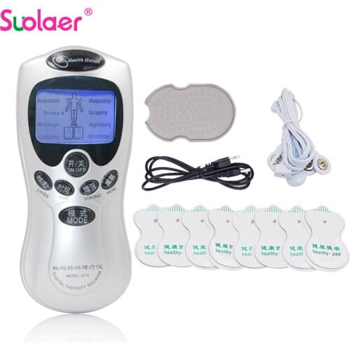 Dropshipping Single Output Tens Unit Electronic Therapy Body Neck Massager Pulse Meridian Machine Muscle Stimulator Health Care