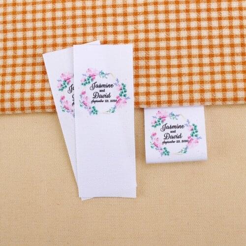Custom Clothing Labels ,Personalized Brand , Customized with Your Name, Organic Cotton Tags (MD0068)