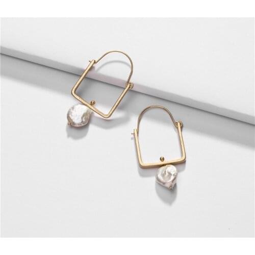 HUIDANG Women's Silver Earrings