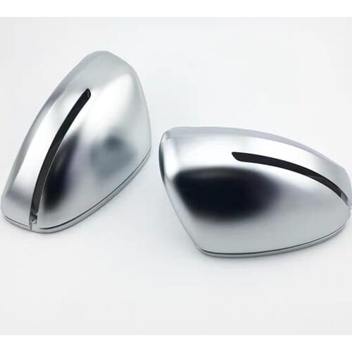 2pcs Auto Left Right Chrome Silver Matt Rearview Mirror Cover For Audi TT MK2 TTS 8J 2006 2007 2008 2009 2010 2012 2013 2014