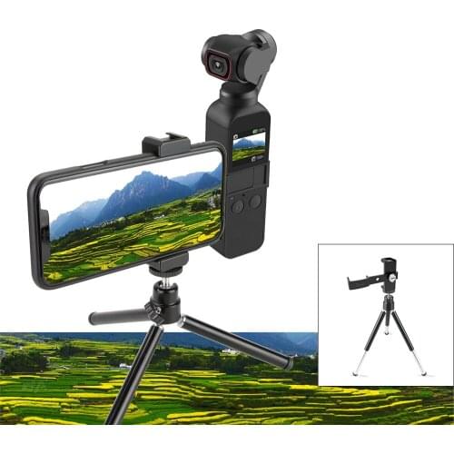 Aluminum Alloy Tripod Multi Functional Mount Bracket Phone Holder for DJI Pocket 2 Handheld Gimbal Mount Holder Accessory Sets